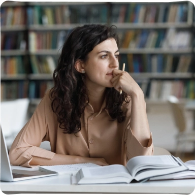 Woman looking anxious and sad